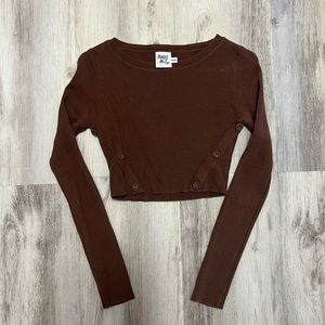 Princess Polly Brown Crop Top
